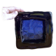 Cobalt blue square glass bowl - Augustsson design for Ru.