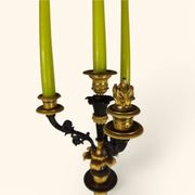 Large Pair of Gilded Bronze Chandeliers - Restoration Period (1815-1830)