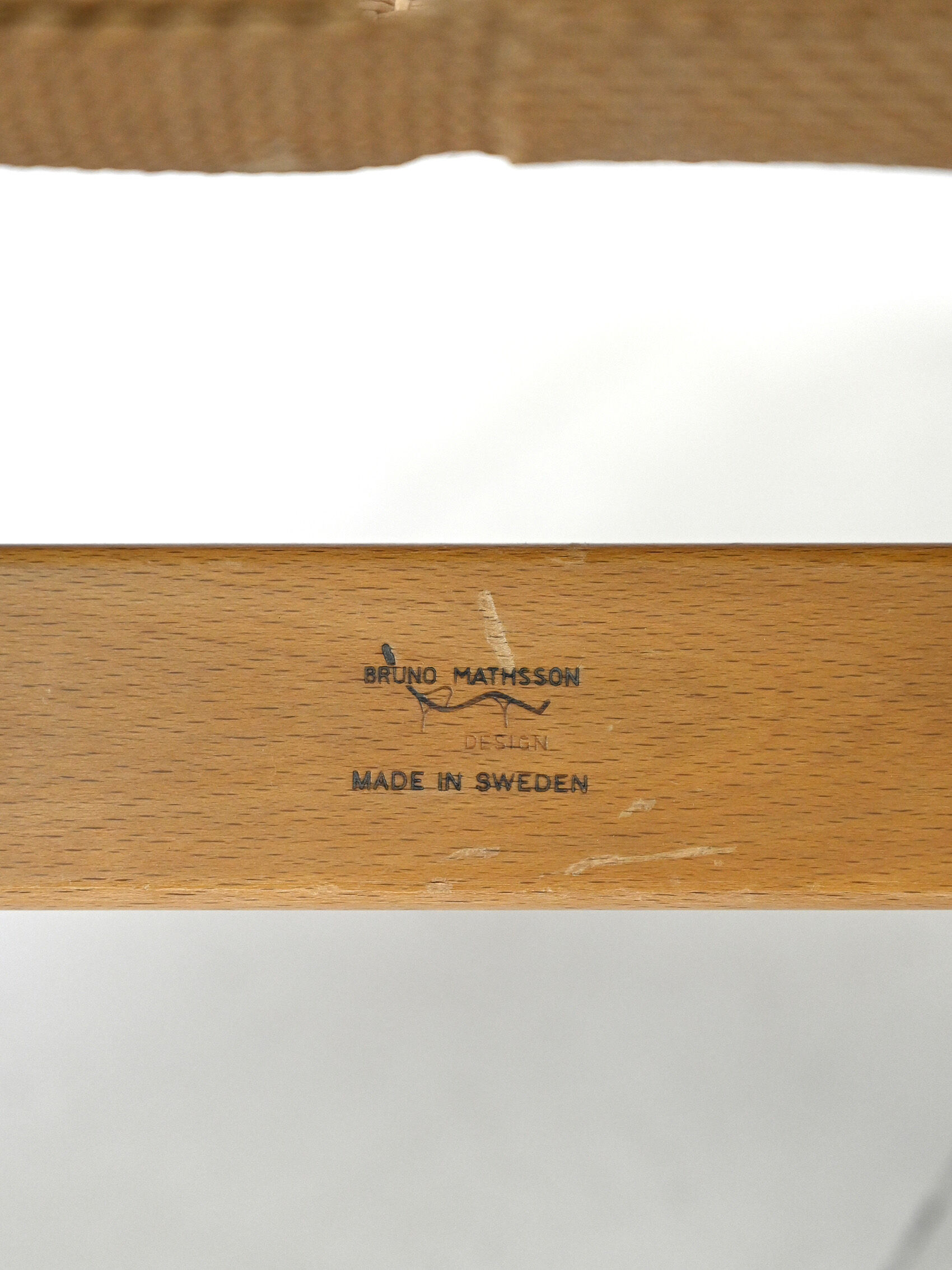 'Pernilla' armchair and footstool designed by Bruno Mathsson