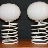 Pair of ingo maurer "spring" lamps