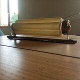 Brass art deco wagon wall lamp