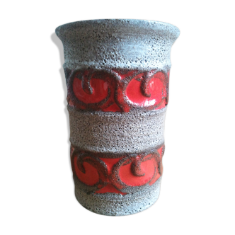 Ceramic vase strehla, west germany 60 years