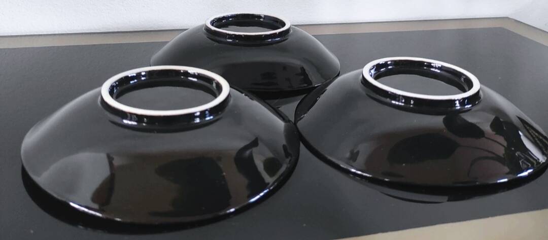 Set of 3 vintage Italian bowls - 1950s/60s design