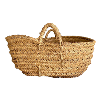 Moroccan basket vegetable fibers