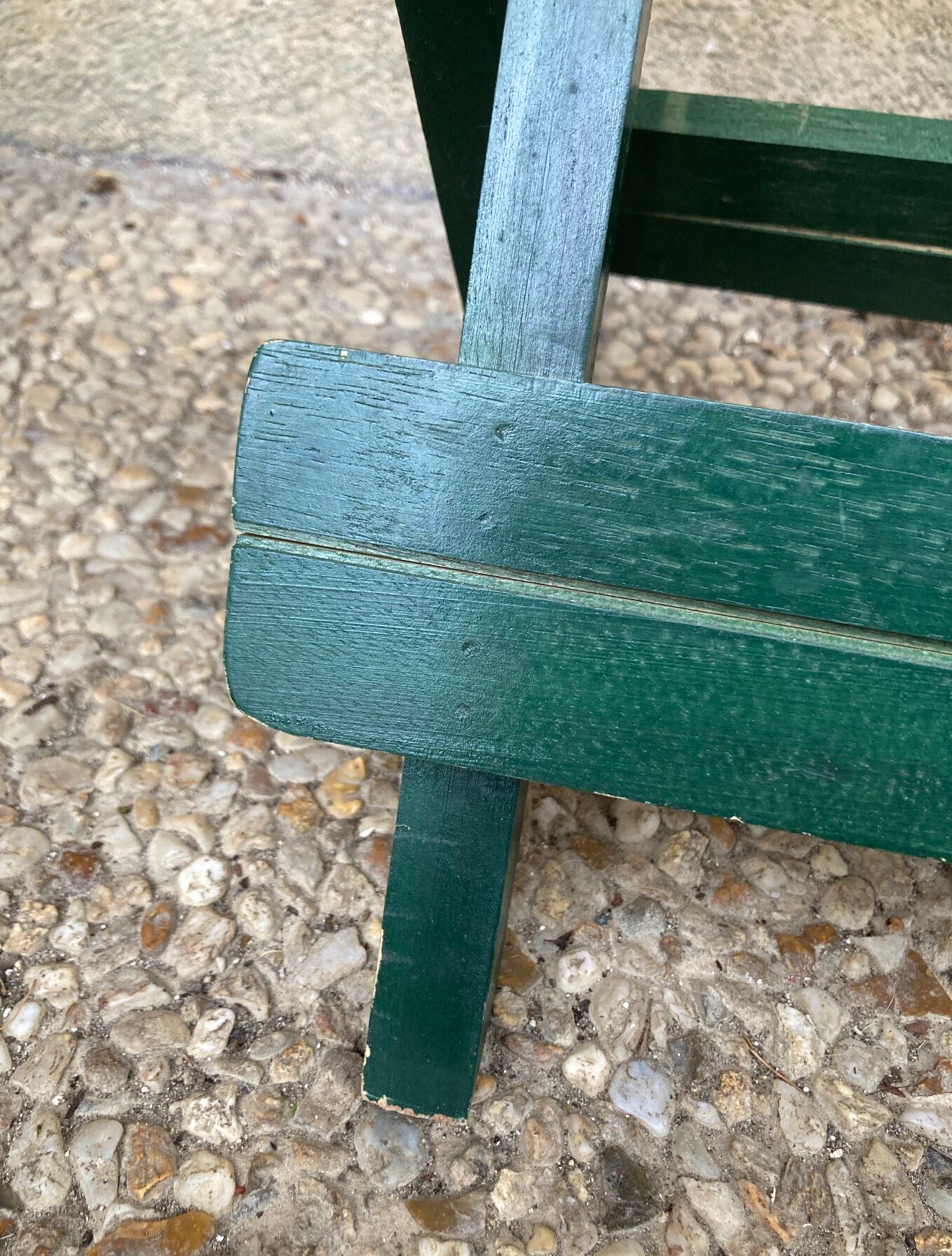 Folding stool in vintage canning