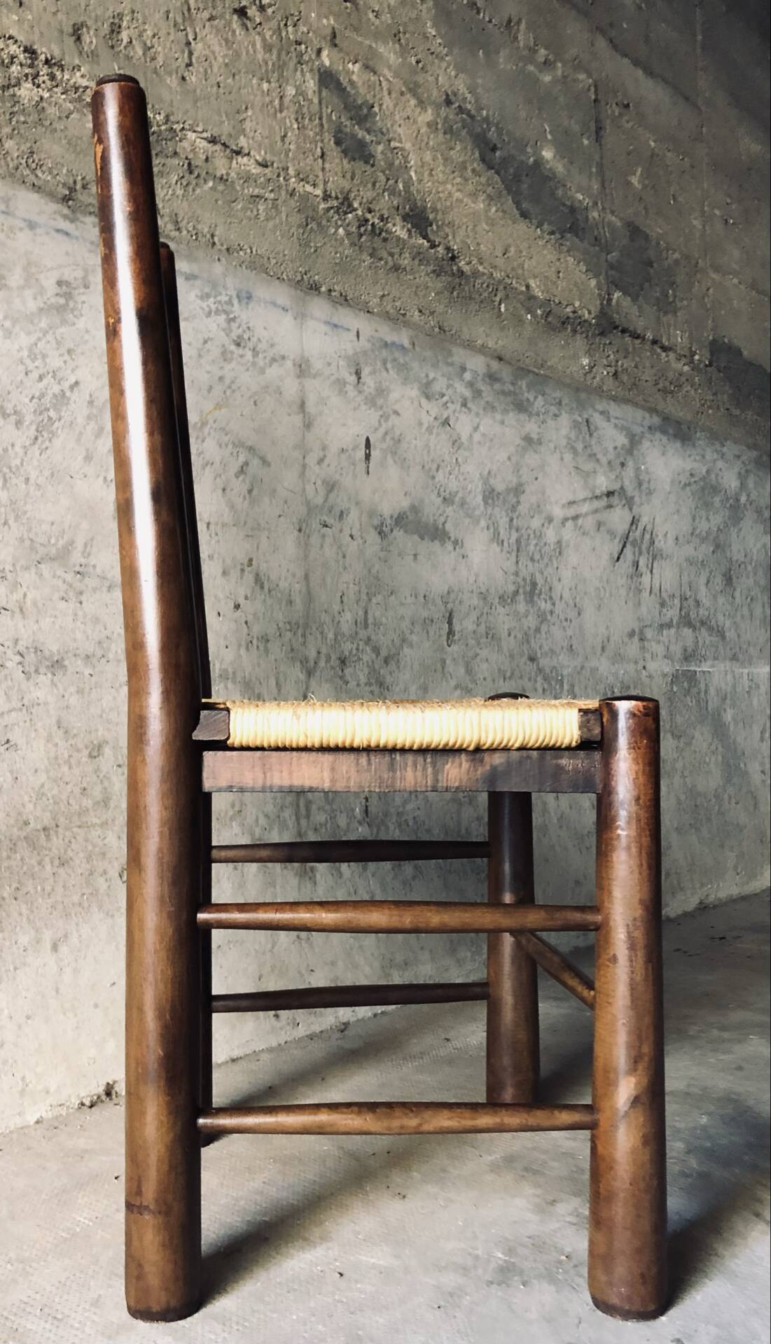 Set of 6 chairs in Brutalist style / Georges Robert