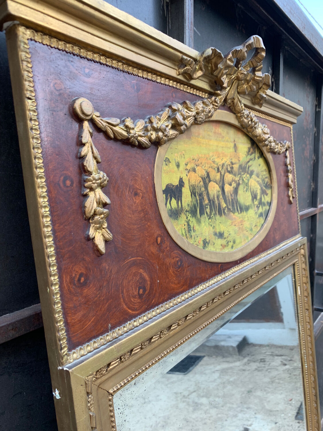 Overmantel mirror