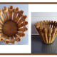 Vintage bamboo and rattan basket