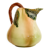 Pear-shaped ceramic pitcher