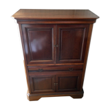 Meuble TV Hifi 4 portes style Louis-Philippe
