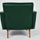 Fauteuil en velours vintage, 1970, couleur verte