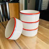 4 vintage stackable ramekins