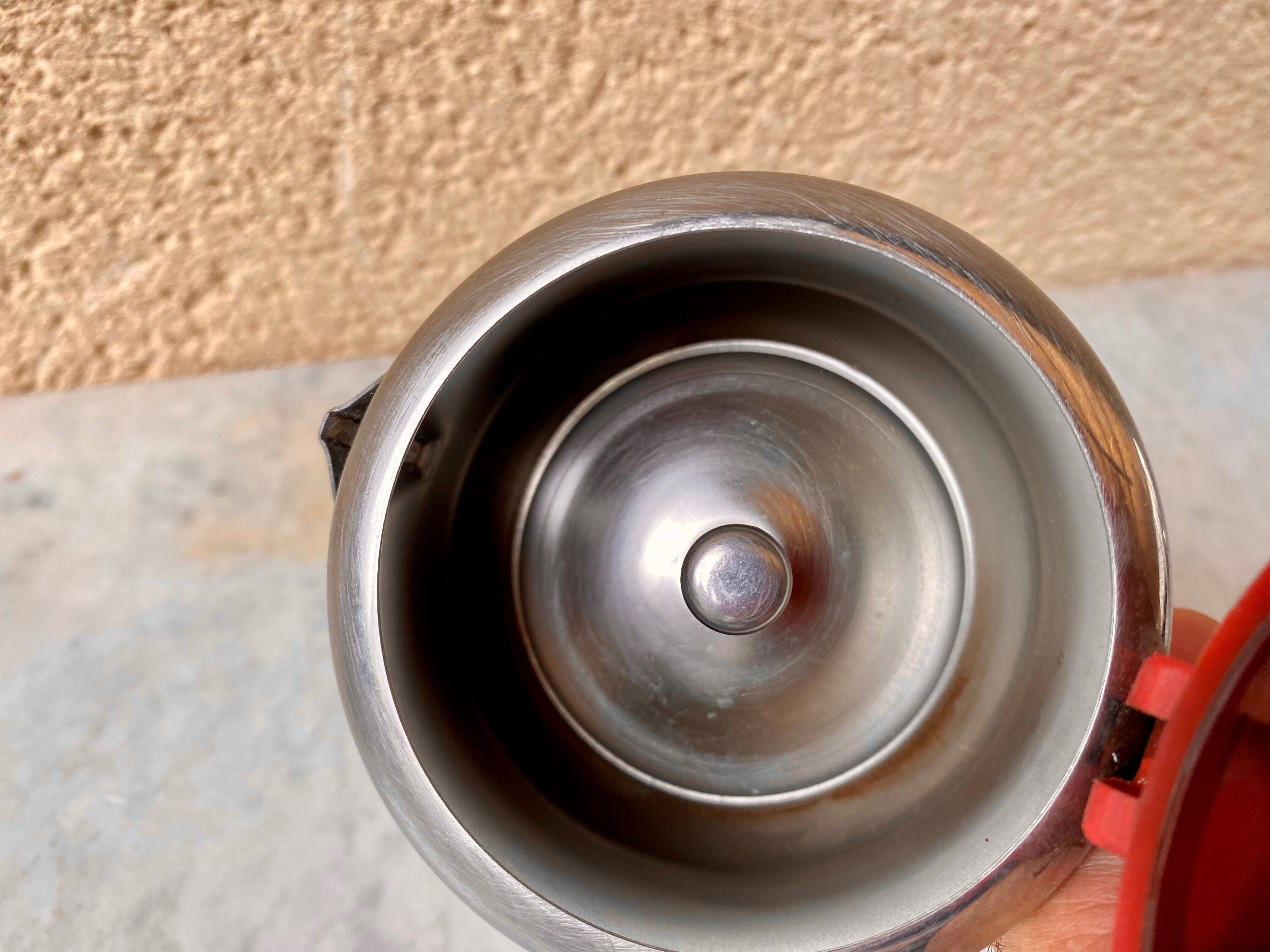 Italian coffee maker 3 cups lagostina vintage 60s design streamline stainless steel 18/10