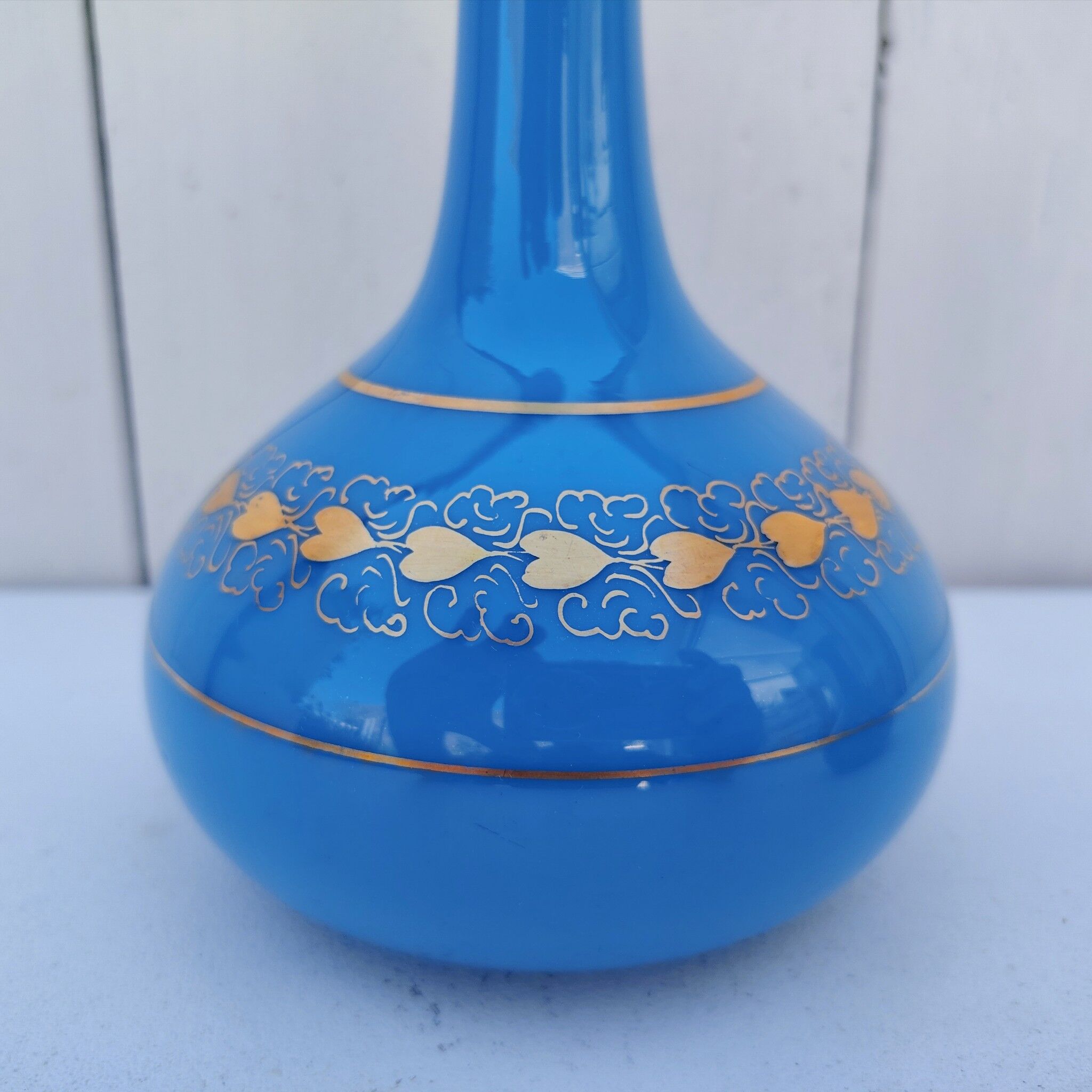 Pair of opaline vases, Baccarat, Napoleon III