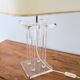 Table lamp » Crystal » David Lange vintage 1970s