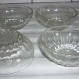 4 beaded glass ramekins