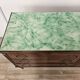 Vintage six-drawer oak chest of drawers with glass top, 1960