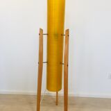 Yellow Space Age Rocket Lamp, 1970s