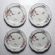 4 assiettes plates Bernardaud porcelaine de Limoges décor floral années 20-50
