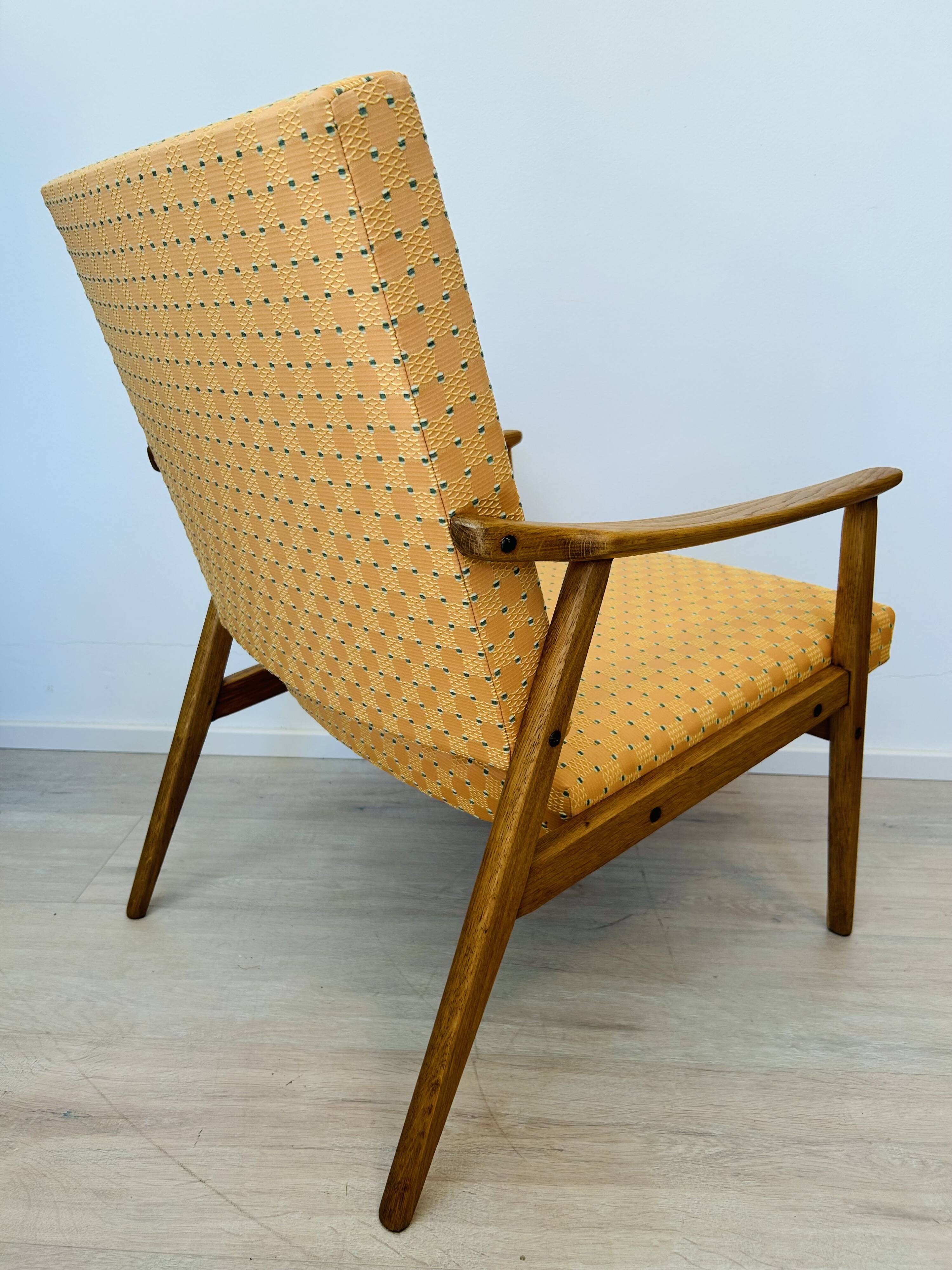 Fully Restored Vintage Armchair from Czechoslovakia 1960’s