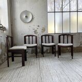 4 Scandinavian mahogany chairs