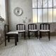 4 Scandinavian mahogany chairs