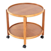 Danish Trolley with Removable Tray - teak