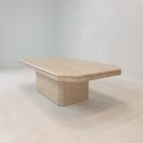 Italian travertine coffee table, 1980's