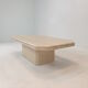 Italian travertine coffee table, 1980's
