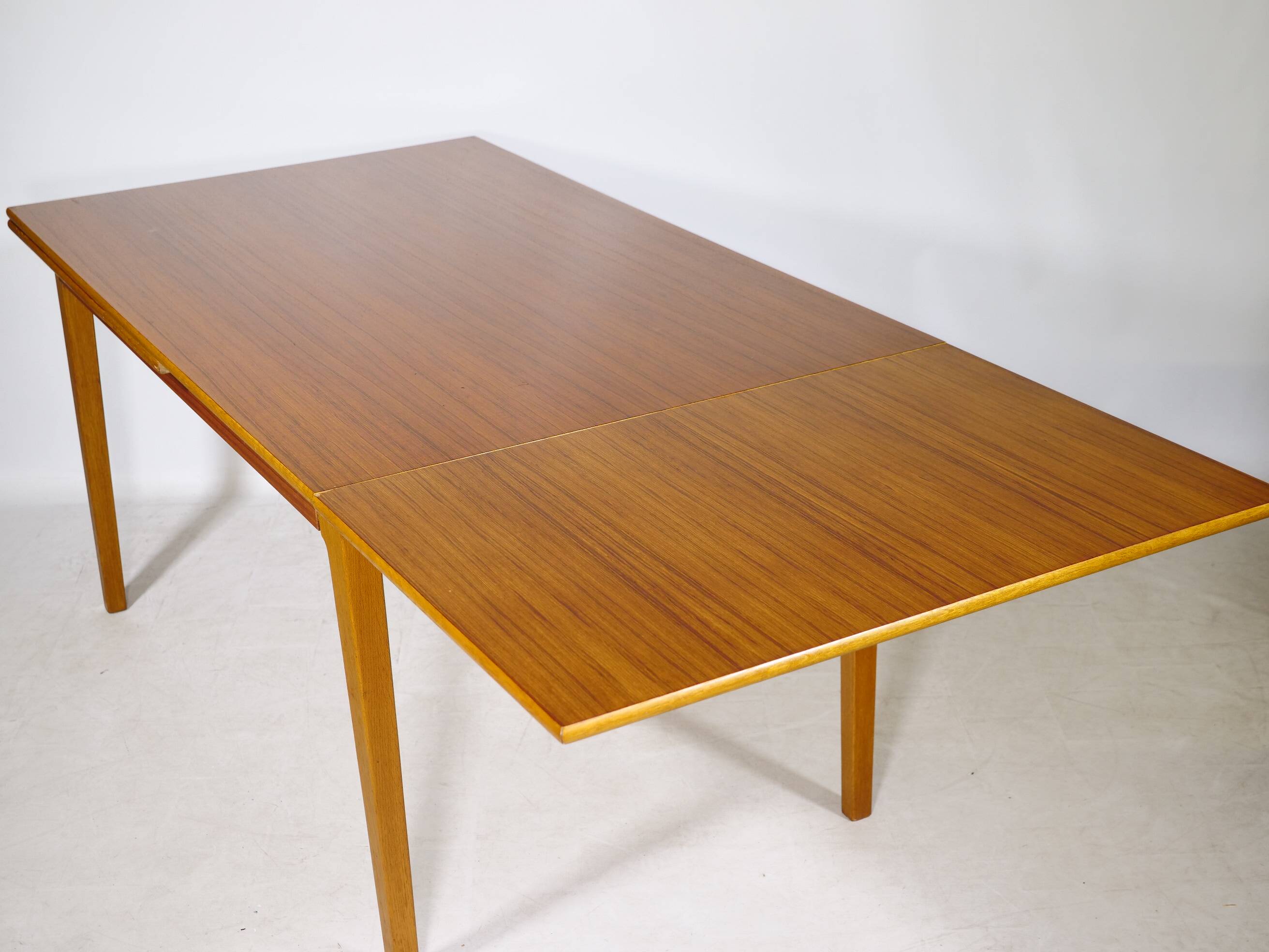 Extending Danish Mid-Century Teak Dining Table, 1960s