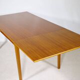 Extending Danish Mid-Century Teak Dining Table, 1960s