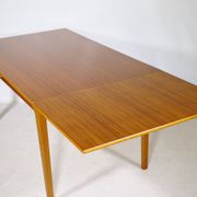 Extending Danish Mid-Century Teak Dining Table, 1960s
