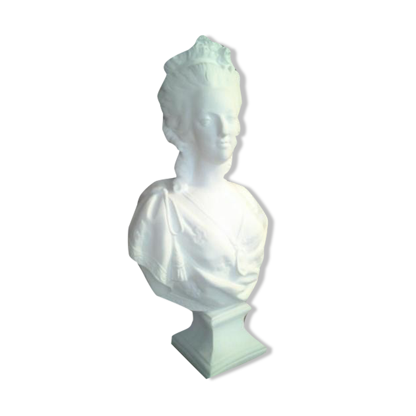 Buste marie Antoinette en staff plâtre renforcé H54cm