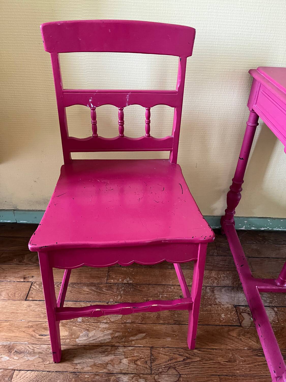 Desk and chair