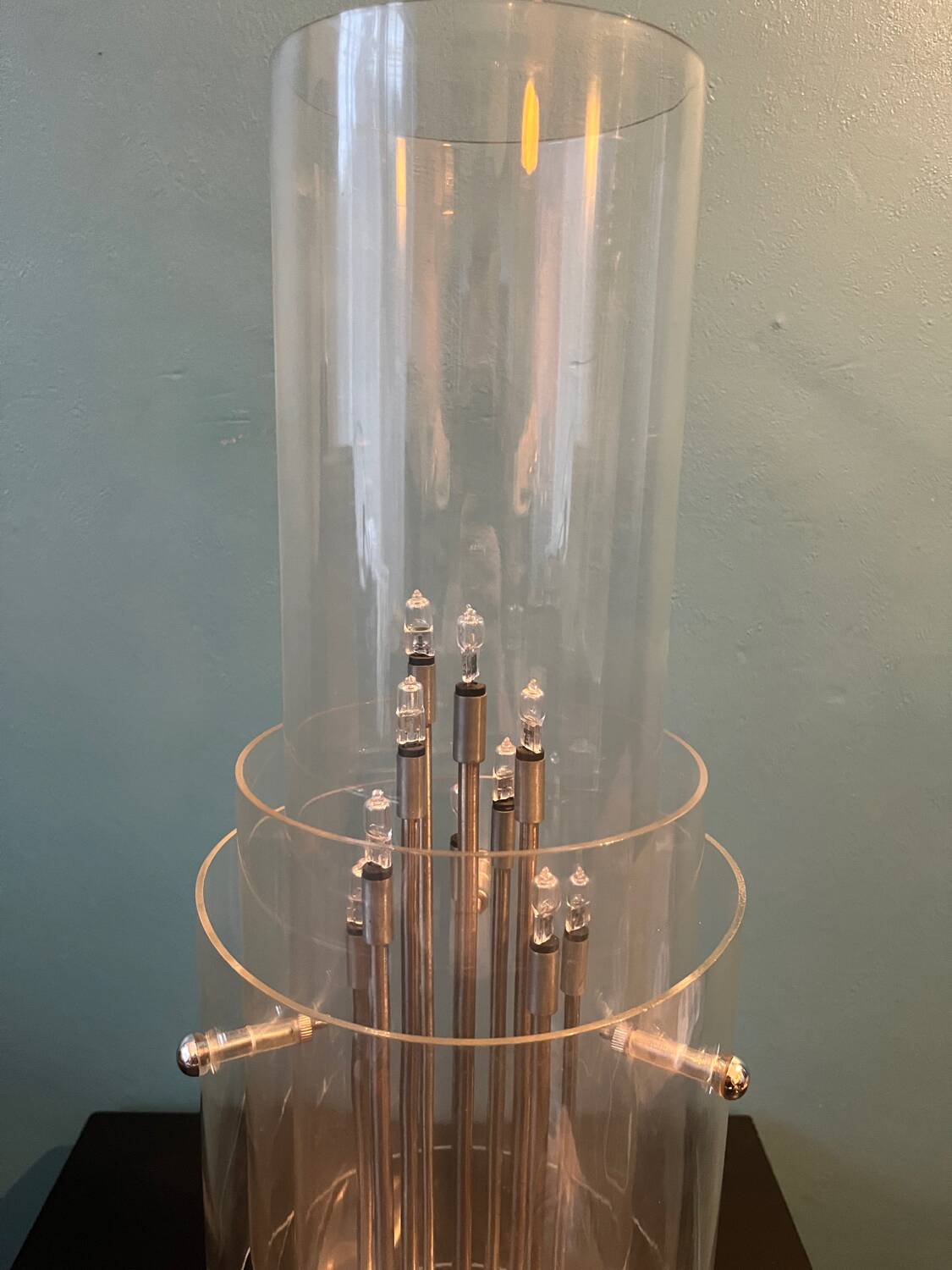 IKEA Stöllet Lucite Table Lamp Modern Design 20"