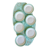 6 assiettes à dessert vert menthe