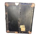 Antique vertical cabin trunk – 109 cm – parchment interior