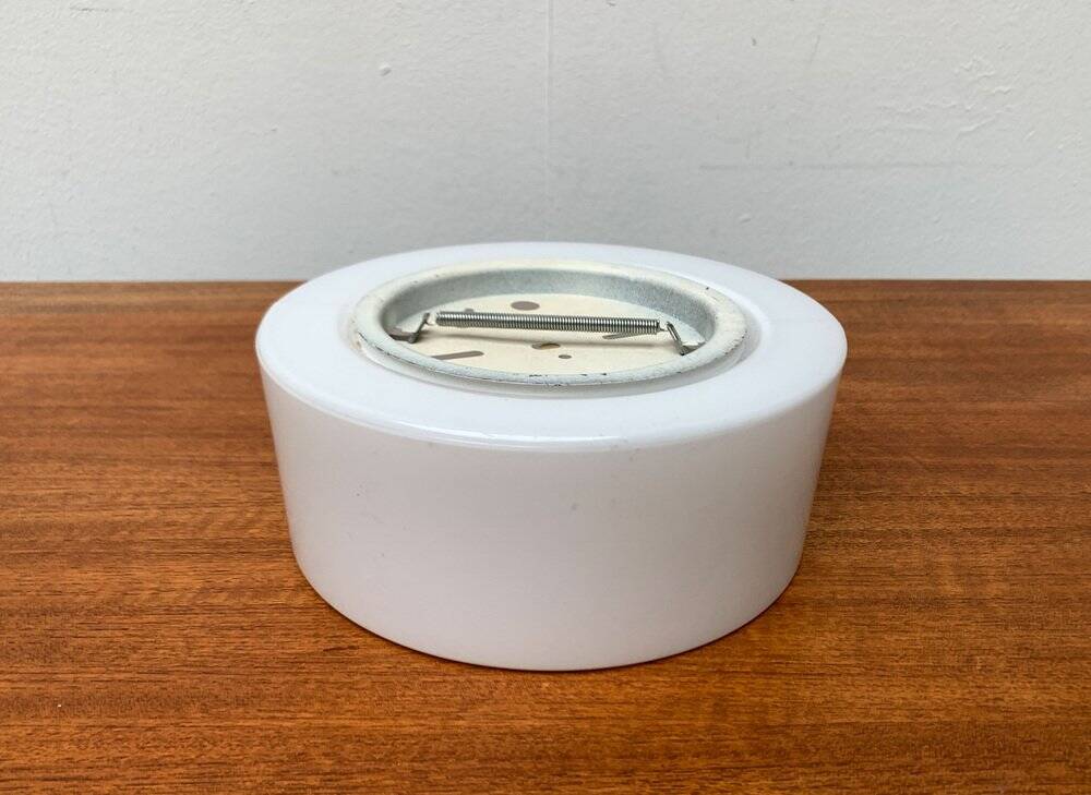 Mid-century German minimalist glass ceiling or wall lamp by Big, 1960s.