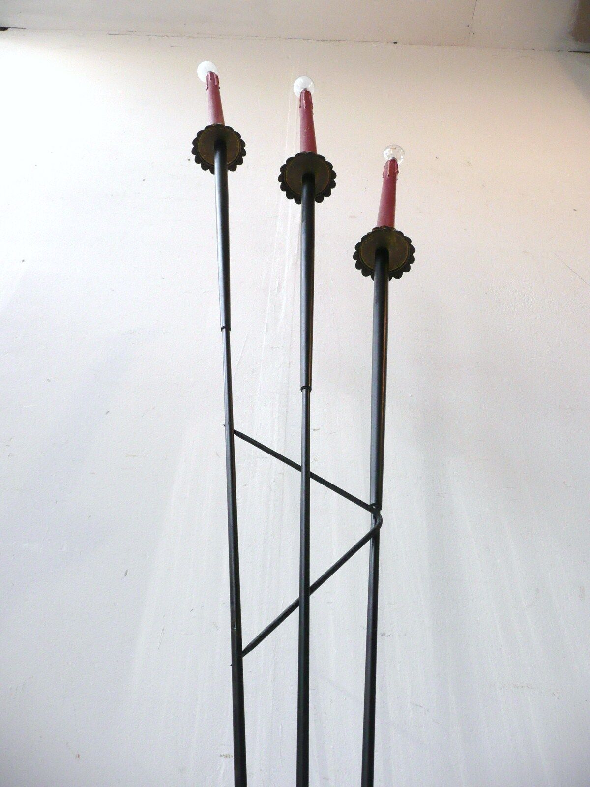 Lamppost in candlelight 50s vintage 1950 to restore