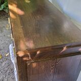 Art Deco style sideboard in palm wood