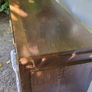 Art Deco style sideboard in palm wood