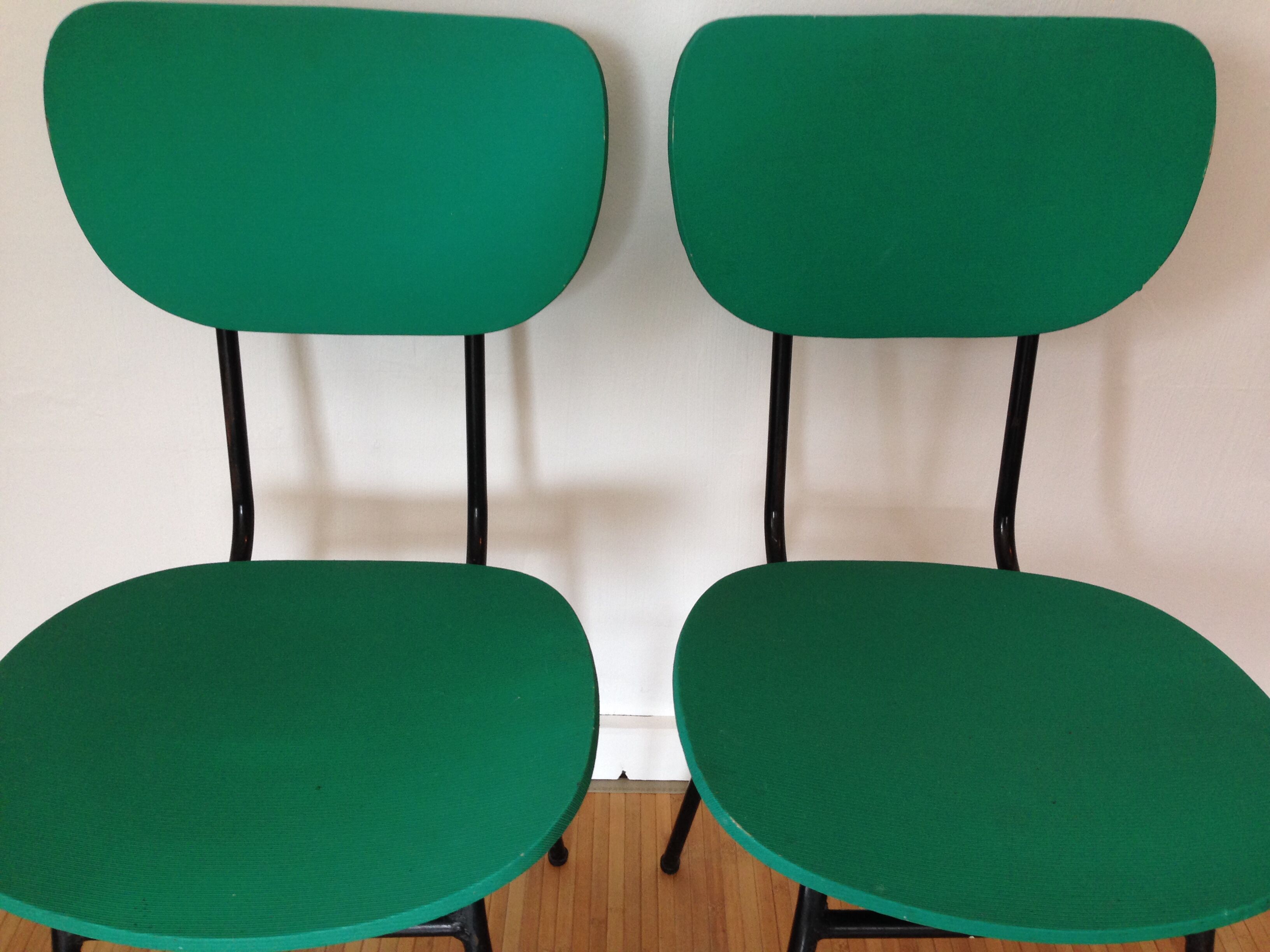 Pair vintage 50s chairs