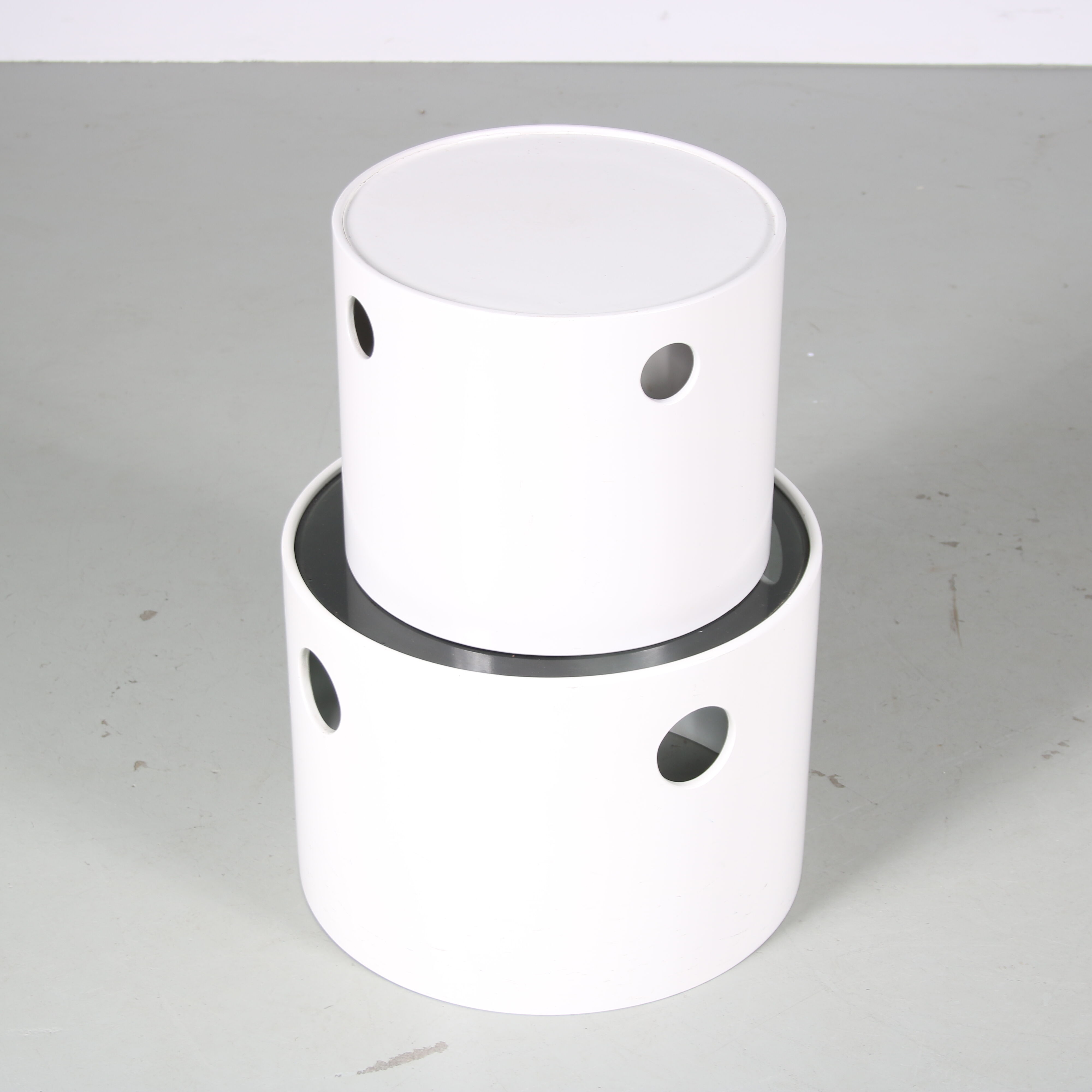 Paire de tables d’appoint par Nebu, Pays-Bas, 1970