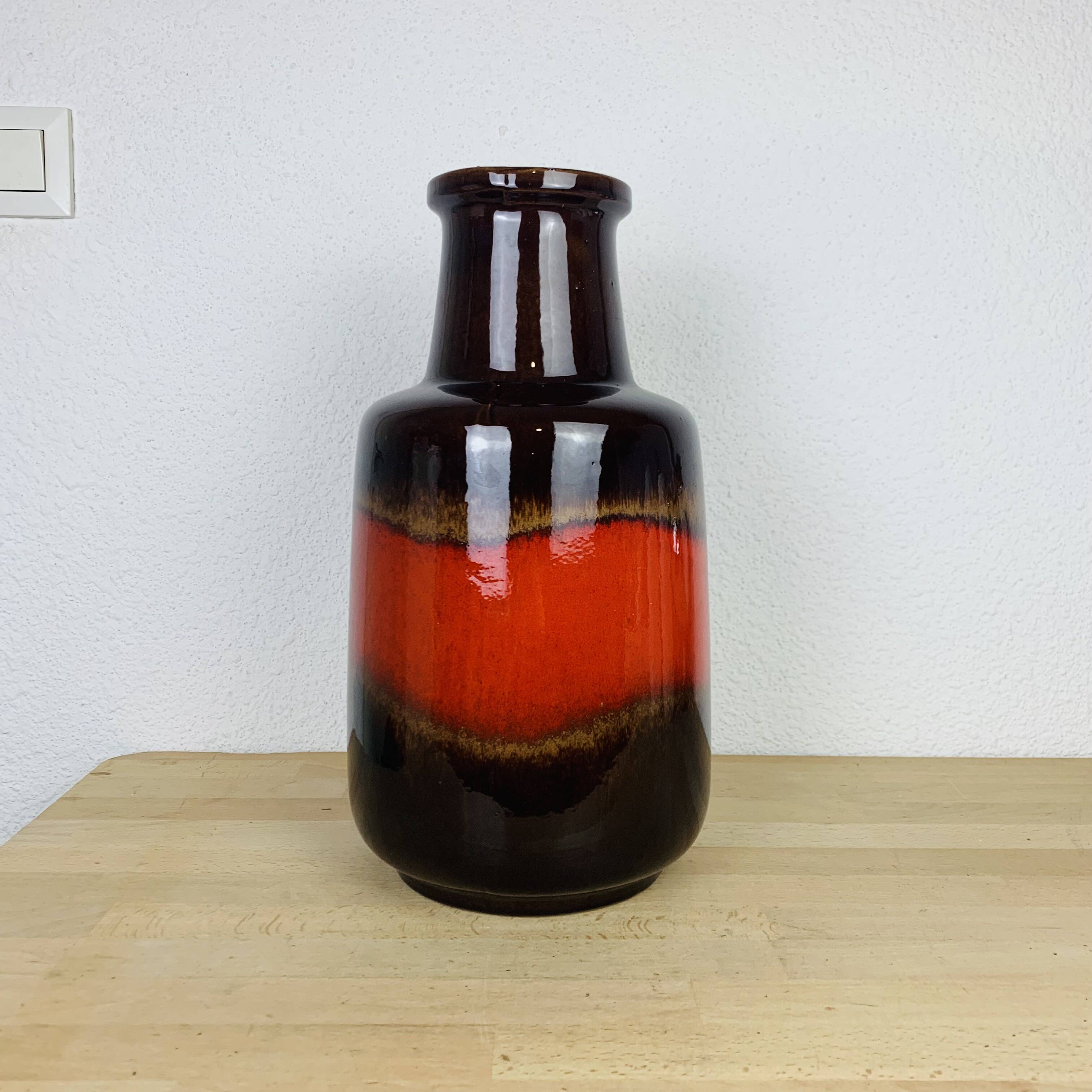 West Germany Floor Vase Ceramic XXL Vintage