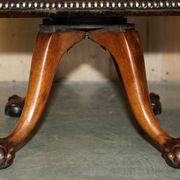 Fauteuil capitaine Chesterfield victorien restauré