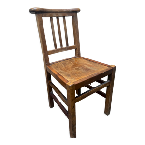 Chaise d'eglise en bois