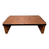 Art Deco Sofa Table in Amboyna Roots Veneer, France, 1930s