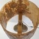 Vintage stone & resin herbarium lamp 1970