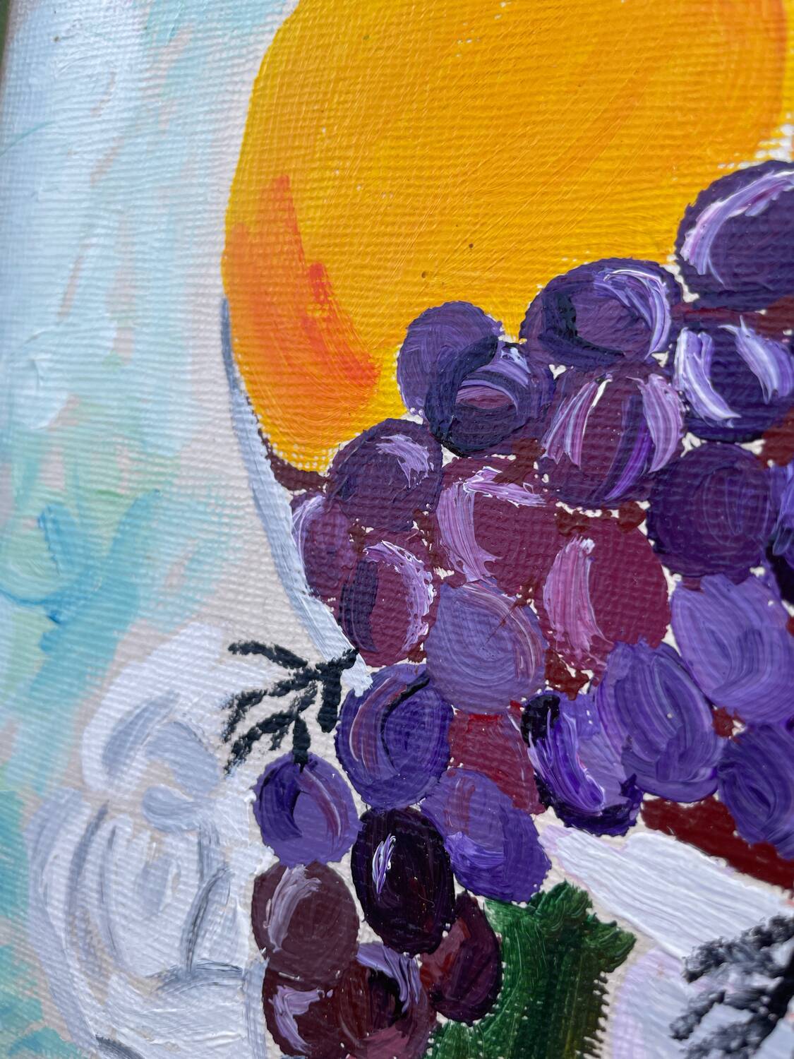 Peinture bouquet de fleurs tableau signé