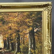 Paysage d'automne. Huile sur toile.